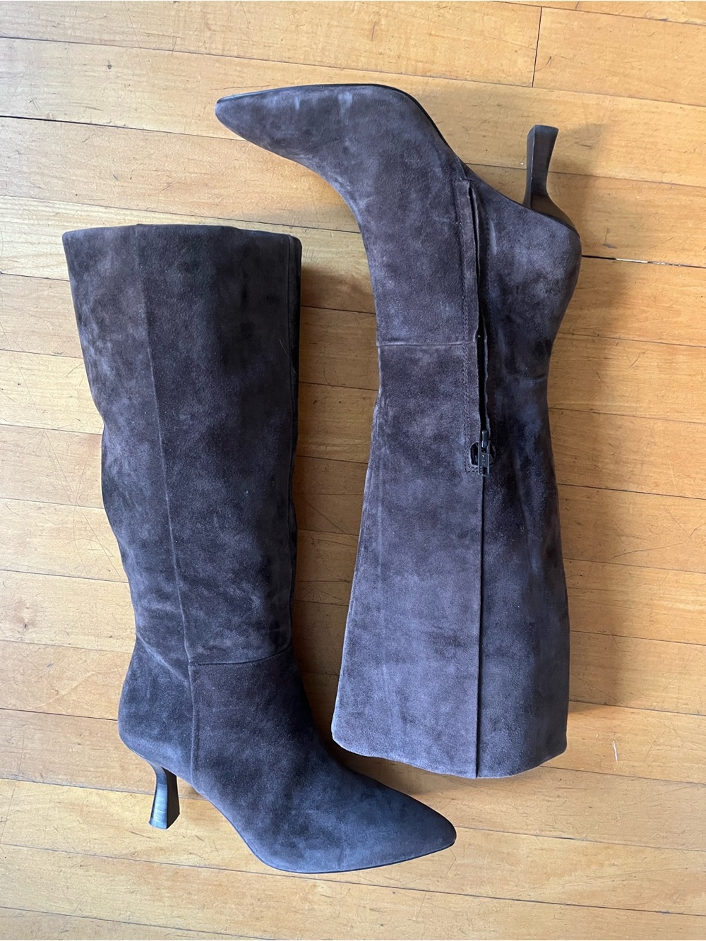 Madewell Brown Suede Knee-High Boots worn once size 7.5